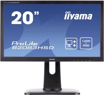 Iiyama B2083HSD LED monitor 49.5 cm (19.5 palca) En.trieda 2021 F (A - G) 1600 x 900 Pixel WSXGA 5 ms VGA, DVI, na slúch