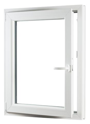 SKLADOVE-OKNA.sk - Jednokrídlové plastové okno PREMIUM, otváravo - sklopné ľavé - 650 x 800 mm, barva biela
