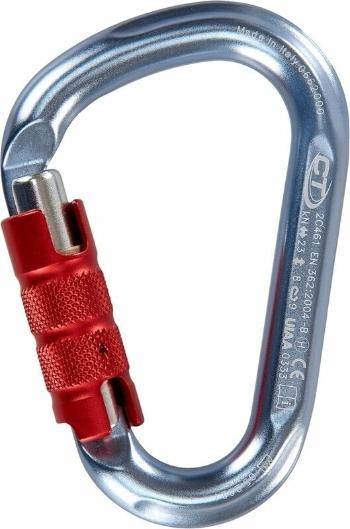 Climbing Technology Snappy TG Carabiner Titanium/Silver/Red