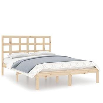 Rám postele masívne drevo 120 × 200 cm, 3105465