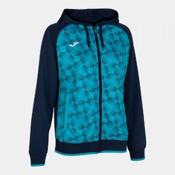 SUPERNOVA III ZIP-UP HOODIE NAVY FLUOR TURQUOISE L