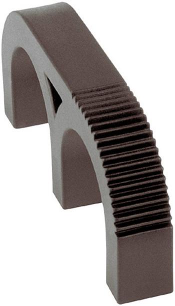 Mentor 3210.2003 úchyt s otvormi pre prsty  čierna (d x š x v) 63.5 x 9.5 x 27 mm 1 ks
