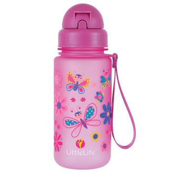 LittleLife Water Bottle 400ml butterflies