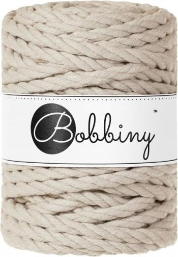 Bobbiny 3PLY Macrame Rope 9 mm 30 m Beige Špagát