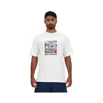 New Balance  Hoops graphic t-shirt  Tričká a polokošele Biela