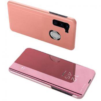 MG Clear View knižkové puzdro na Samsung Galaxy A11 / M11, ružové