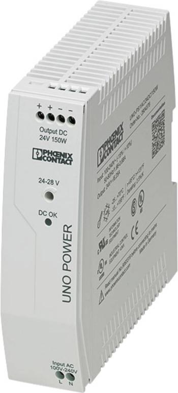 Sieťový zdroj na DIN lištu Phoenix Contact UNO Power, 24 VDC / 150 W