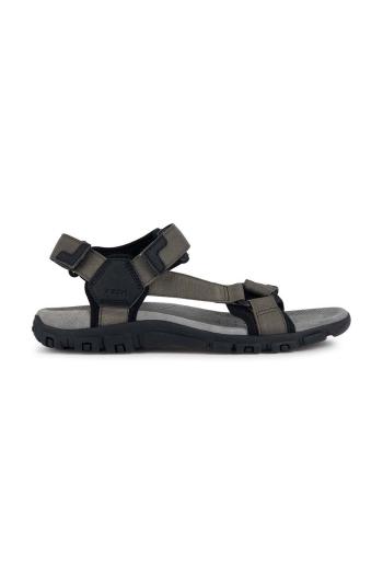 Sandále Geox UOMO SANDAL STRADA pánske, zelená farba