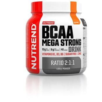 Nutrend BCAA Mega Strong Drink (2:1:1), 400 g, pomaranč (8594073174543)