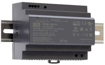 Mean Well HDR-150-24 sieťový zdroj na montážnu lištu (DIN lištu)  24 V/DC  150 W 1 x