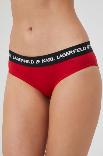 Nohavičky Karl Lagerfeld červená farba