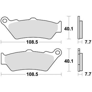 Braking brzdové doštičky (semi-metalická zmes SM1) (2 ks) M501 – 147 (M501-147)