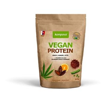 Kompava Vegan Protein, 525 g, 15 dávok čokoláda-pomaranč (8586011214909)