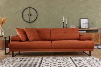 Sofahouse Dizajnová 3-miestna sedačka Vatusia 239 cm oranžová