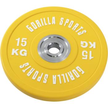 Gorilla Sports Záťažový kotúč, pogumovaný, 15 KG