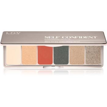 L.O.V. Eyeshadow Palette paletka očných tieňov odtieň Self Confident 12 g