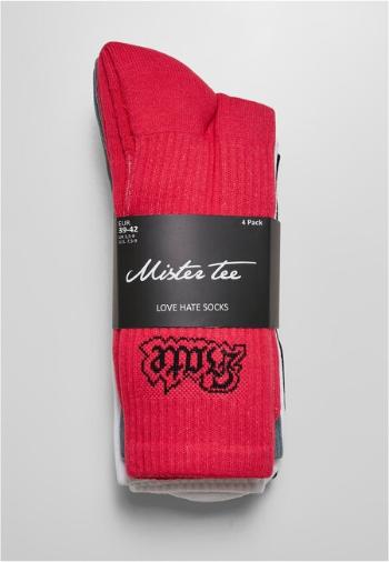 Mr. Tee Love Hate Socks 4-Pack multicolor - 43–46