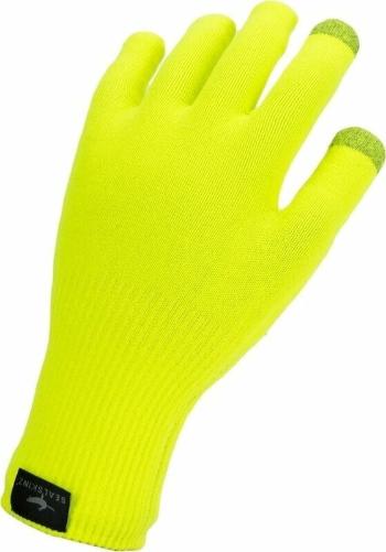 Sealskinz Waterproof All Weather Ultra Grip Knitted Glove Neon Yellow XL