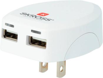 Skross  1.302730-E USB nabíjačka do zásuvky (230 V) Výstupný prúd (max.) 2.4 A 2 x USB