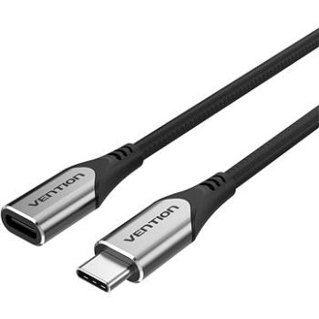 Vention Nylon Braided Type-C (USB-C) Extension Cable (4K/PD/60 W/5 Gbps/3 A) 1 m Gray (TABHF)