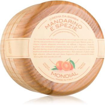 Mondial Luxury Wooden Bowl krém na holenie Mandarine and Spice 140 ml