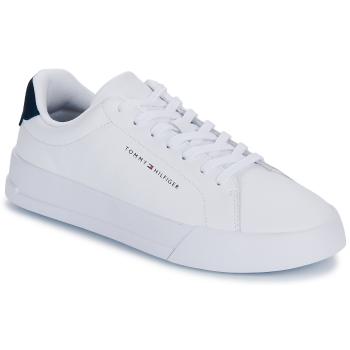 Tommy Hilfiger  TH COURT LEATHER GRAIN ESS  Nízke tenisky Biela