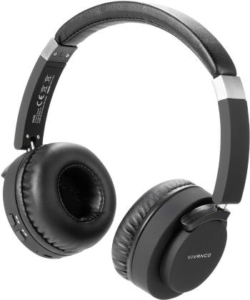 Vivanco BTHP 260 Bluetooth, káblové Hi-Fi slúchadlá On Ear na ušiach zložiteľná, Headset čierna