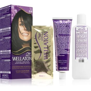 Wella Wellaton Intense permanentná farba na vlasy s arganovým olejom odtieň 2/0 Black 1 ks