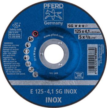 PFERD 62212423 Sg Inox brúsny kotúč lomený  125 mm 22.23 mm 10 ks