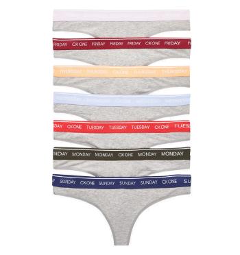 CALVIN KLEIN - CK ONE 7PACK dámske tangá - exkluzívna limitovaná edícia-M