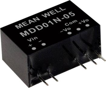 Mean Well MDD01M-15 DC / DC menič napätia, modul   34 mA 1 W Počet výstupov: 2 x