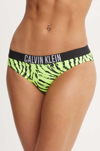 Plavkové nohavičky Calvin Klein zelená farba, KW0KW02337