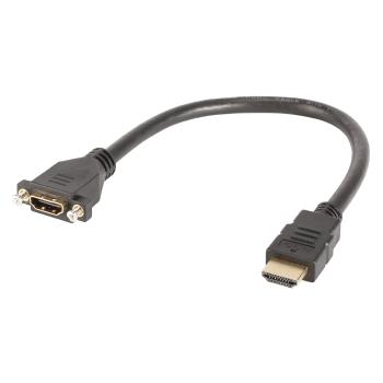 Sommer Cable HDMI fm EinbauHDMI male, 30cm, Black