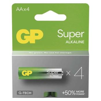 EMOS Alkalická batéria GP Super AA (LR6), 4ks B01214