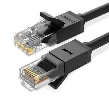 Ugreen Flat sieťový kábel LAN Cat.6 2m, čierny (NW102)