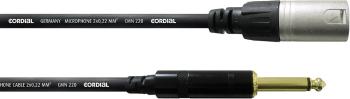 Cordial CCM 5 MP XLR prepojovací kábel [1x XLR zástrčka - 1x jack zástrčka 6,35 mm] 5.00 m čierna