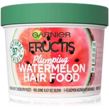 Garnier Fructis Watermelon Hair Food maska pre jemné vlasy bez objemu 390 ml