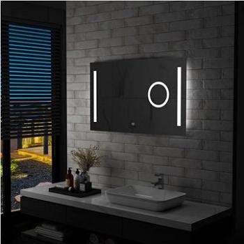 Kúpeľňové zrkadlo s LED svetlami a dotykovým senzorom 100 × 60 cm (144741)