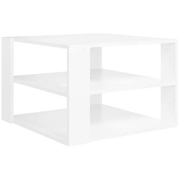 SHUMEE Konferenčný stolík biely 60 × 60 × 40 cm drevotrieska, 806319