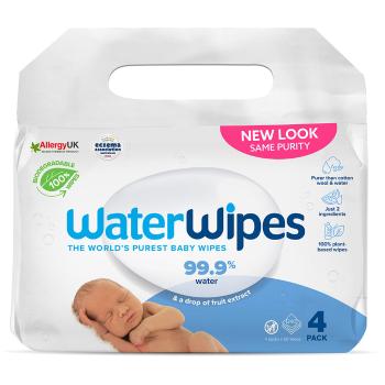 WATERWIPES 100% BIO odbúrateľné obrúsky 4x60ks