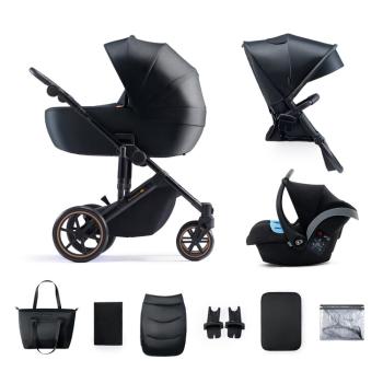 KINDERKRAFT SELECT Kočík kombinovaný 3v1 Prime 2 Venezian Black, Premium