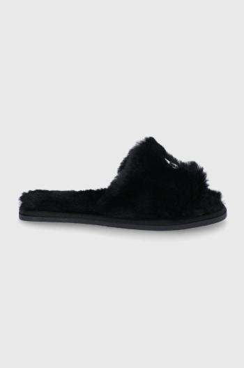 Papuče Karl Lagerfeld čierna farba