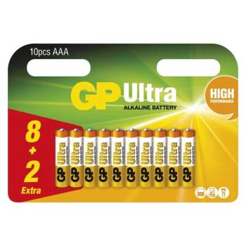 GP ALKALICKA BATERIA ULTRA AAA (LR03) 8+2BL