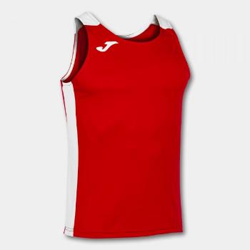 RECORD II TANK TOP RED WHITE S