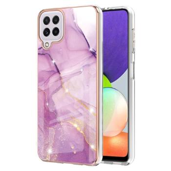 IMD MARBLE Ochranný kryt Samsung Galaxy A22 PURPLE