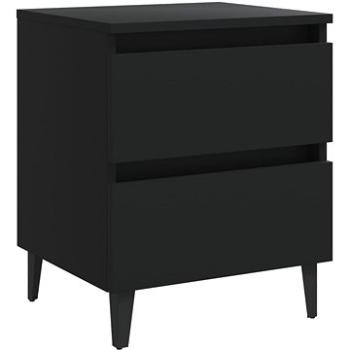 SHUMEE Nočný stolík čierny 40 × 35 × 50 cm drevotrieska, 805871