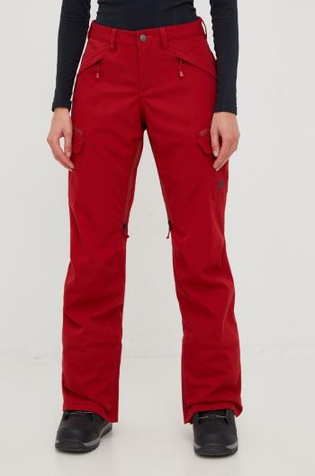 Nohavice Burton Gloria červená farba