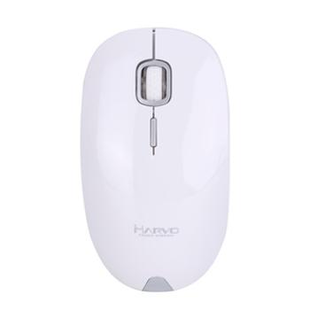 Marvo Myš DWM101WT, 1600DPI, 2.4 [GHz], optika, 4tl., bezdrátová, bílá, AA, kancelářská