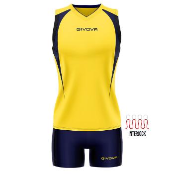 KIT VOLLEY SPIKE GIALLO/BLU Tg. M
