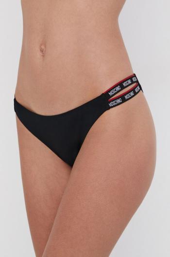 Športová podprsenka Moschino Underwear čierna farba
